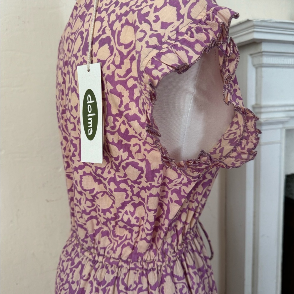 Sundance, Perry Walker for Dolma cotton tiered sleeveless dress